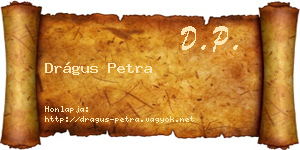 Drágus Petra névjegykártya